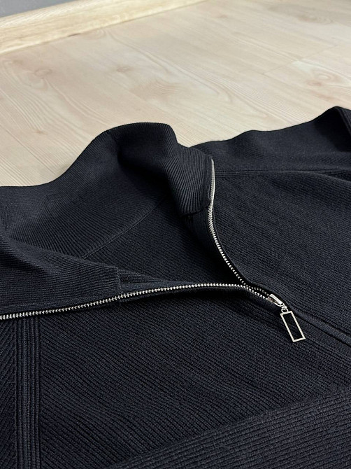 Костюм женский Joy one 382 вязаный брюки с кофтой на молнии черный, черный, one size Киев - изображение 13