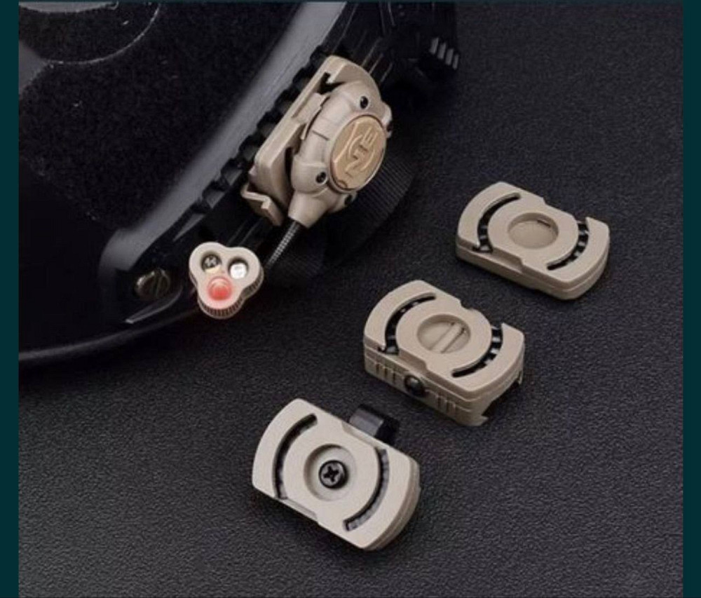 Тактический фонарь на шлем Night Evolution (белый + красный + ИК свет) Койот Винница - изображение 5