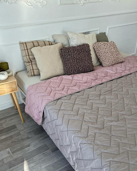 Покривало IDEIA Izzy 240х260 см пудра-сірий (56861223) Чернівці - фото 2