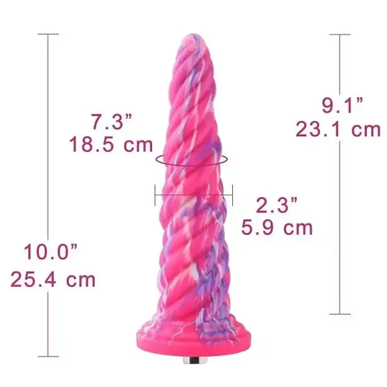 Силіконовий дилдо Hismith Awl Shape Silicone Dildo Monster Series Львів