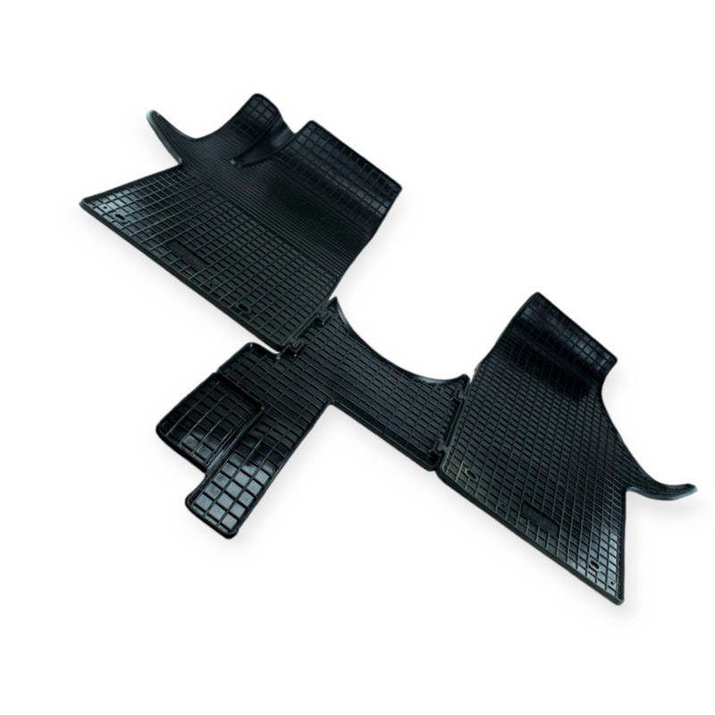 Килимки салону автомобіль Фольцваген T5 (2003-2015) (1+2) борт 1 см, євроклітина (к-кт 3 шт) РТІ Мукачево - фото 1