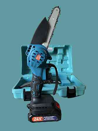 Акумуляторна ланцюгова міні-пила 8'' 203 мм 2акб 24V Chain Saw DOMOTEC 8488 PT Київ