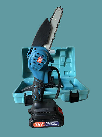Акумуляторна ланцюгова міні-пила 8'' 203 мм 2акб 24V Chain Saw DOMOTEC 8488 PT Київ - фото 2