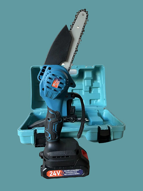 Акумуляторна ланцюгова міні-пила 8'' 203 мм 2акб 24V Chain Saw DOMOTEC 8488 PT Одеса - фото 2