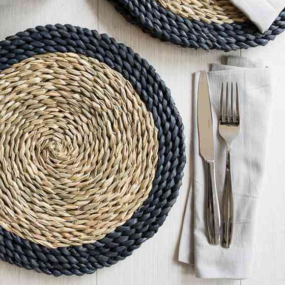 Соломенная подставка под горячее Бесконечность 38 см Винница