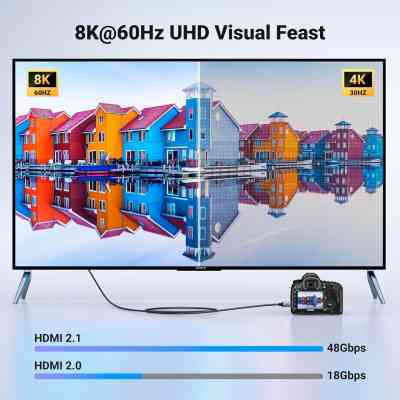 Кабель мультимедийный HDMI M to HDMI mini M 1.0m 8K HD163 black Ugreen (15514) Винница