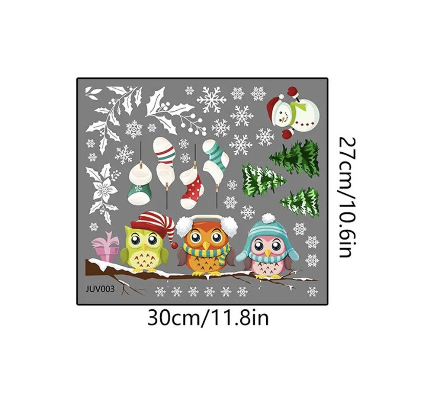 Новогодняя наклейка 