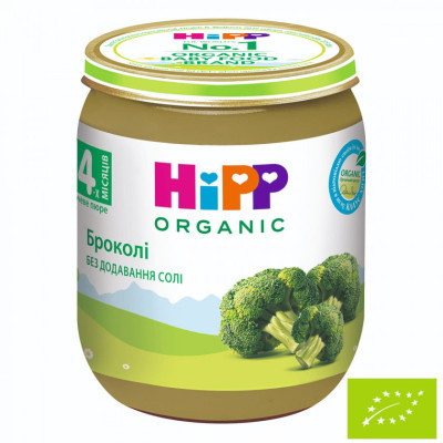Дитяче пюре HiPP Перше дитяче броколі 125 г (1424132) Вінниця - фото 1