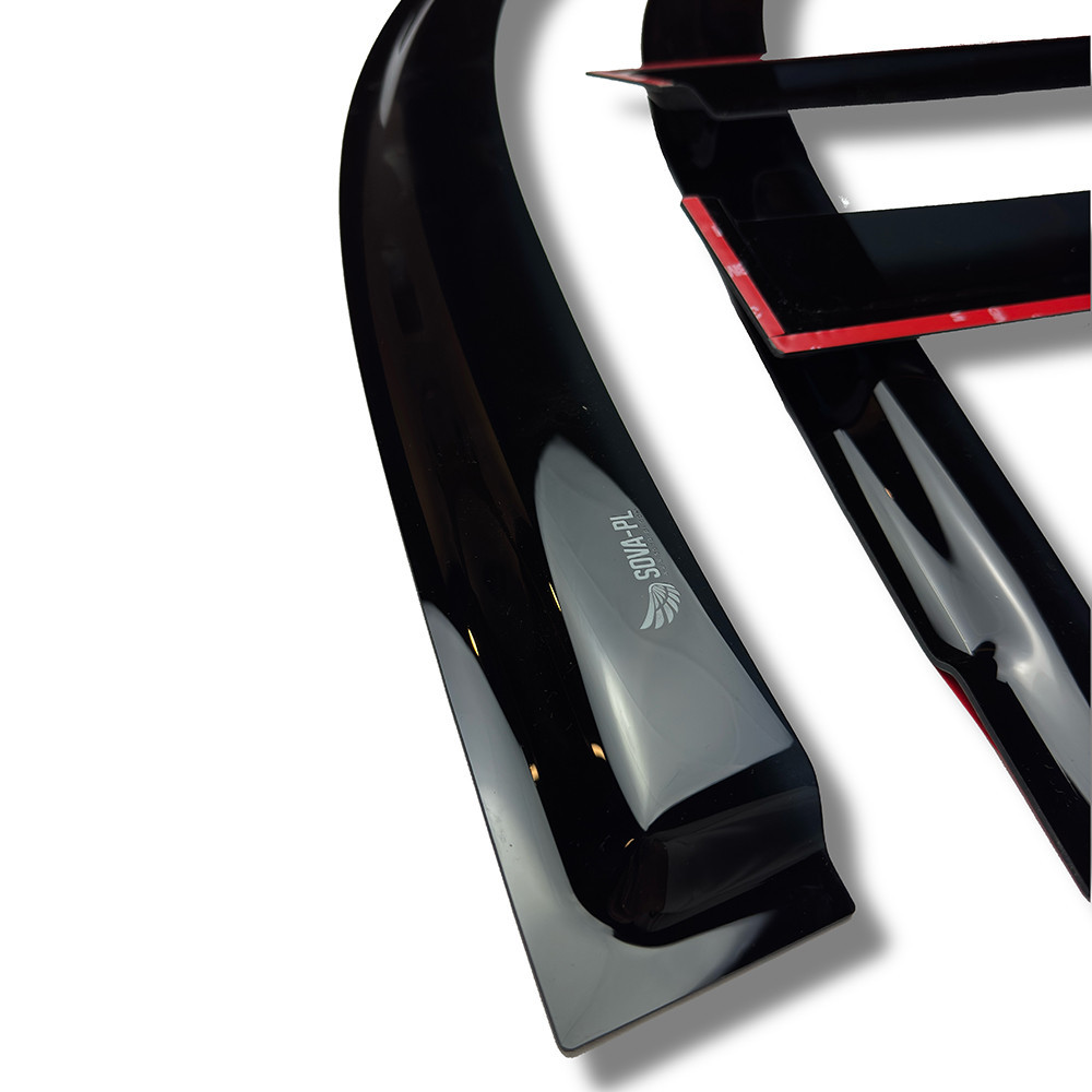 Дефлектори вікон (вітровики) Mazda 3 (BM) 2013-2019, 4шт, SOVA-PL, седан/хетчбек, на скотчі Київ - фото 2