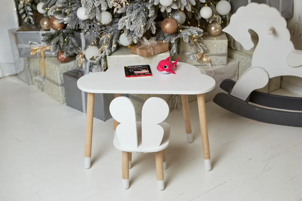 Дитячий столик Хмара та стільчик Метелик білий Вінниця - фото 5