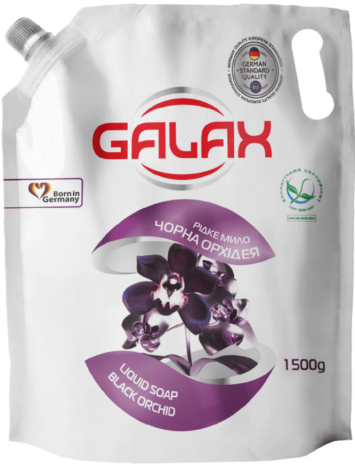 Рідке мило Galax «Чорна орхідея» 1500 г. Гостомель - изображение 1