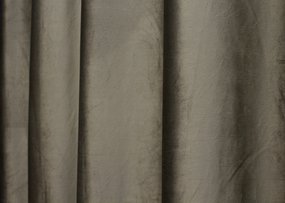 Комплект штор на люверсах VR-Textil Оксамит № 1656ш Капучино 150х280 см 2 шт (37-0232) Киев - изображение 8