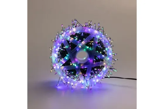 Гирлянда роса на катушке 100 м мишура на елку 2500 led МУЛЬТИК Коломия