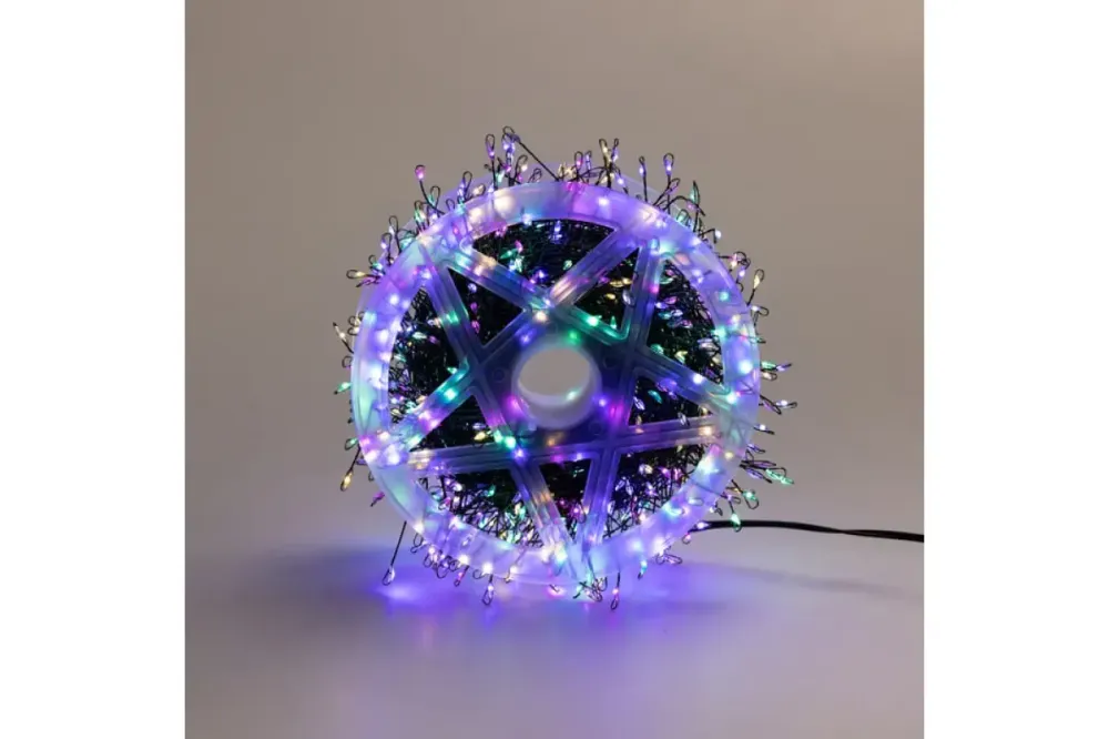 Гирлянда роса на катушке 100 м мишура на елку 2500 led МУЛЬТИК Коломия - фото 1