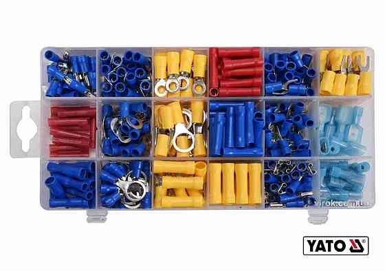 Набір електричних роз'ємів з ізоляцією YATO : 360 шт, в футлярі [12] Одеса