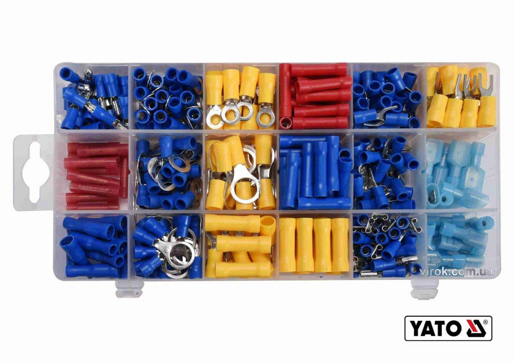 Набір електричних роз'ємів з ізоляцією YATO : 360 шт, в футлярі [12] Одеса - фото 1