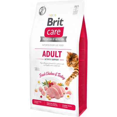 Сухий корм для кішок Brit Care Cat GF Adult Activity Support 7 кг (8595602540815) Вінниця