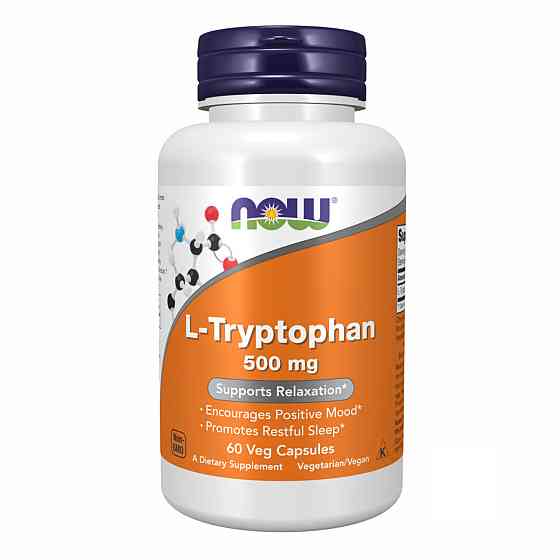 L-триптофан NOW L-TRYPTOPHAN 500mg 60 vcaps Київ
