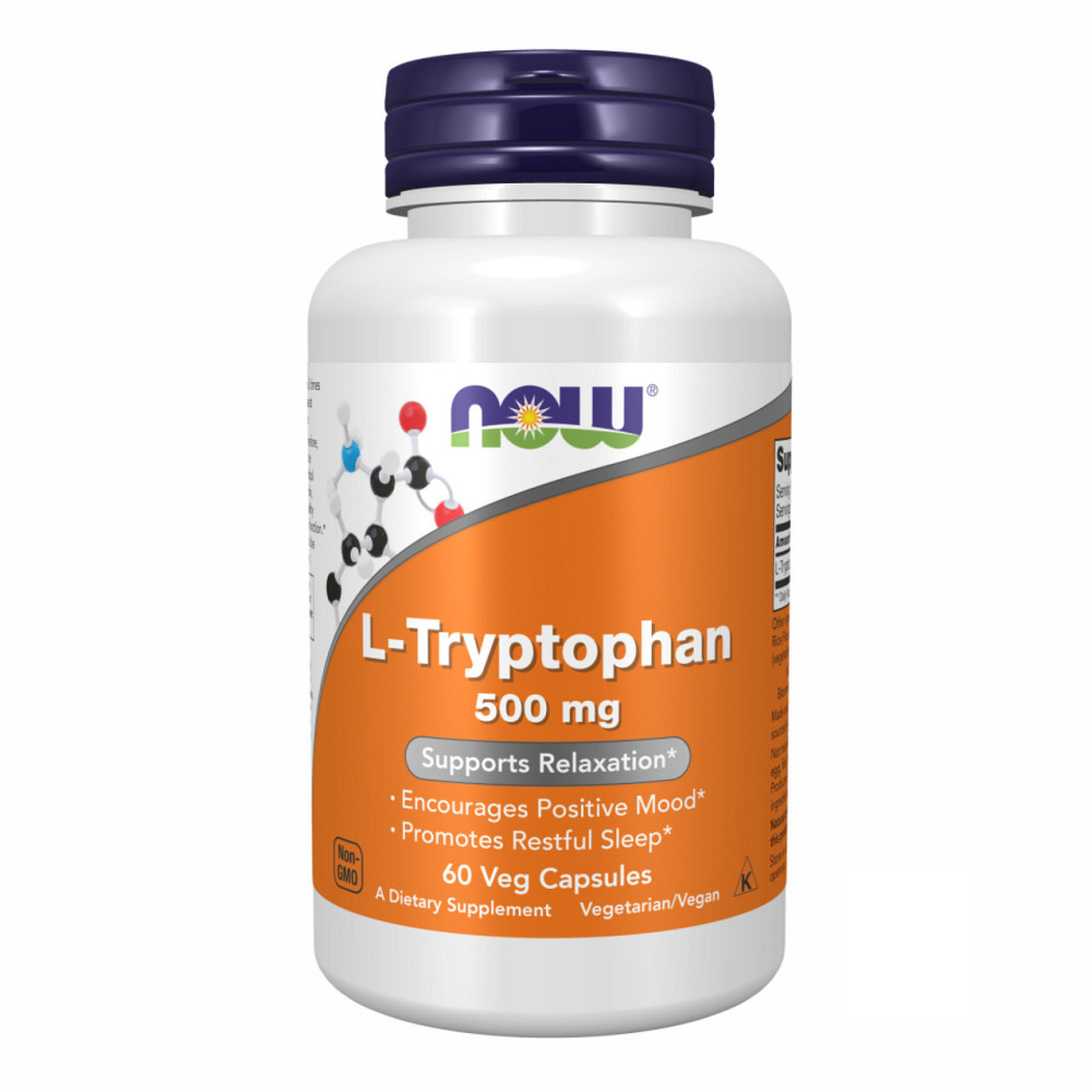 L-триптофан NOW L-TRYPTOPHAN 500mg 60 vcaps Київ - фото 1