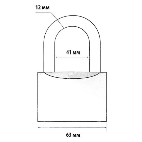 Замок навісний GR 63 сірий АВАНТЕК Житомир - изображение 3