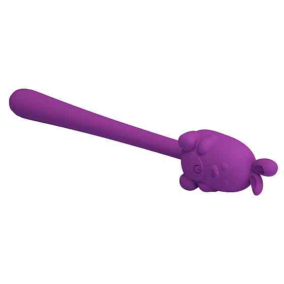 Мини-вибратор на палочке PRETTY LOVE Cute Bunny гибкий, фиолетовый, 14.2 х 1.8 см Sex Aura Киев