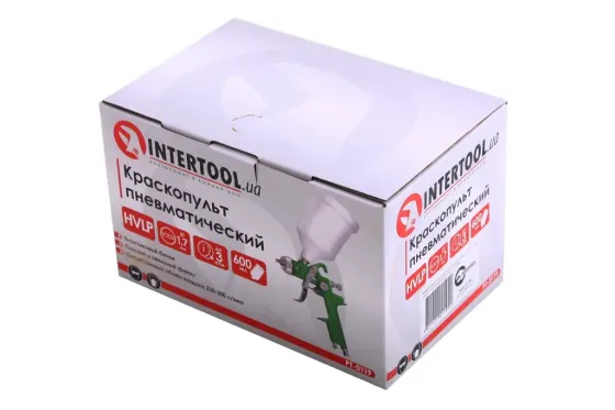 Intertool HVLP 1.7м в/б пластик 600мл Вінниця