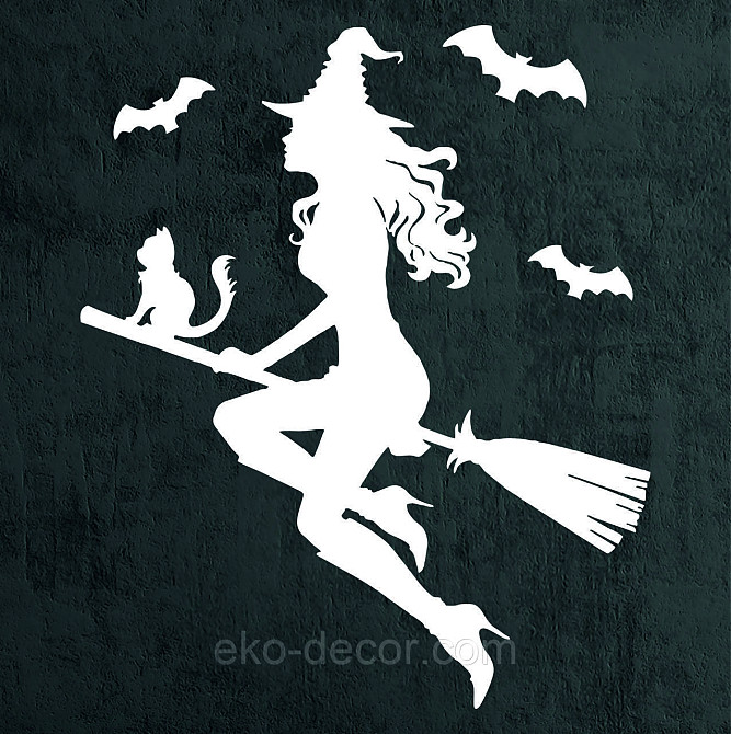 Декоративне настінне Панно «Ведьма», Декор на стіну 90*75 см, Білий Київ - фото 7