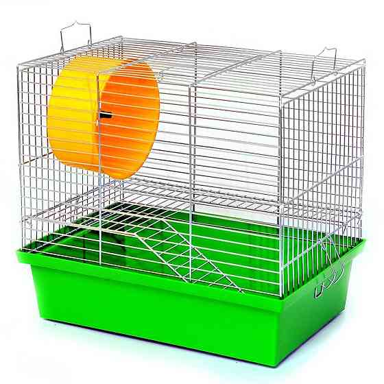 Клітка для дрібних гризунів Хом'як-2 оцинкована  33х23х29 см Лорі Київ