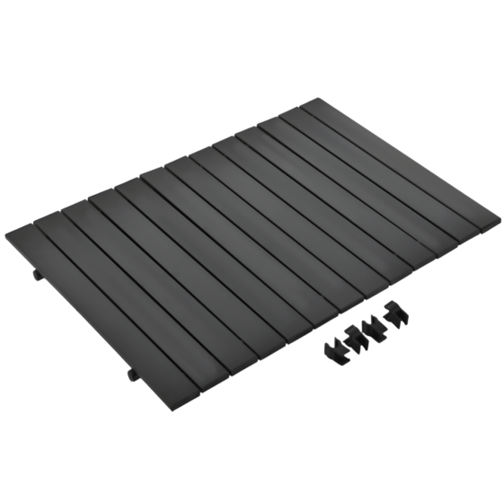 Стільниця для кемпінгового візка 78×45 см, складна, для відпочинку на природі, пікніка, риболовлі, залізна, під обідню зону, чорна Кам'янець-Подільський