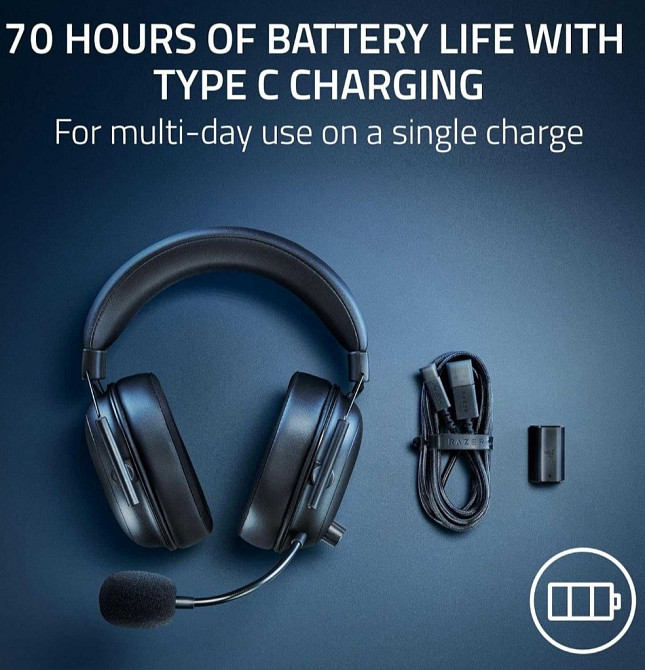 Безпроводная игровая Гарнитура Razer BlackShark V2 HyperSpeed Киев - изображение 8