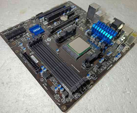КОМПЛЕКТ Материнка AMD MSI A78M-E45 V2 + процесор A8-7600 sFM2+ Харків