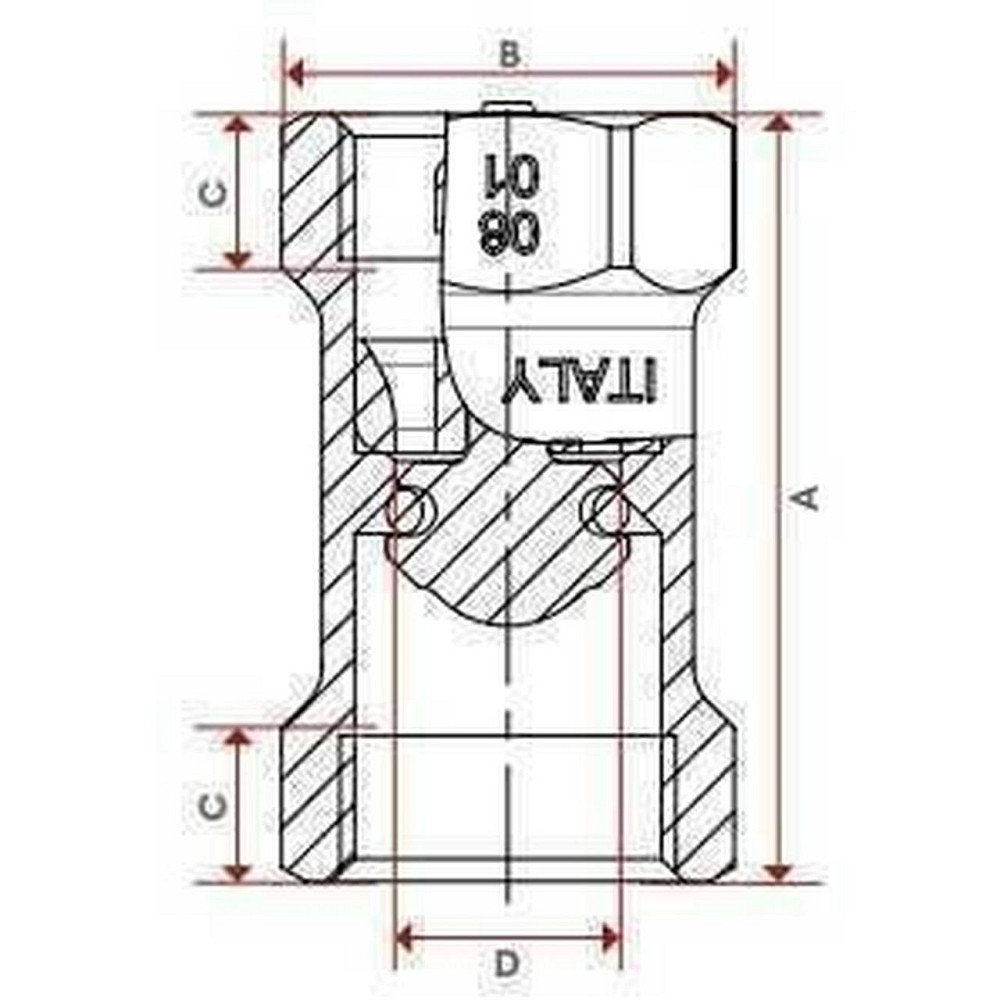 Клапан зворотнього ходу води ITAP1″ BLOCK 101 (000003335) Київ - фото 3
