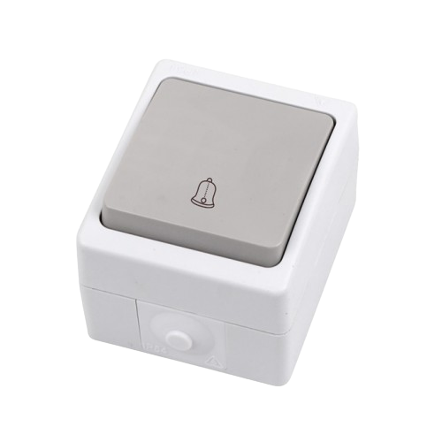 754 білий Клавіша дзвінка зовнішня IP54 Лезард Житомир - фото 1