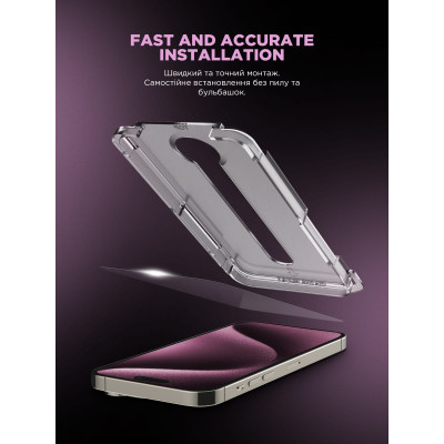 Стекло защитное Armorstandart Black Icon Supreme EZ iPhone 17 Pro Max (ARM86408) Винница - изображение 7