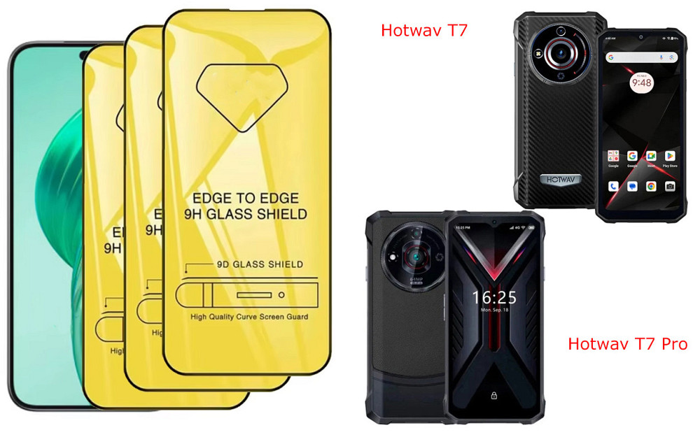 Защитное стекло DefenzoGlass для Hotwav T7, Hotwav T7 Pro – двойная прочность Киев - изображение 3