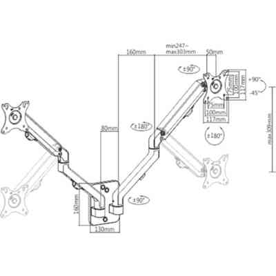 Кронштейн Gembird MA-WA2-01 Винница