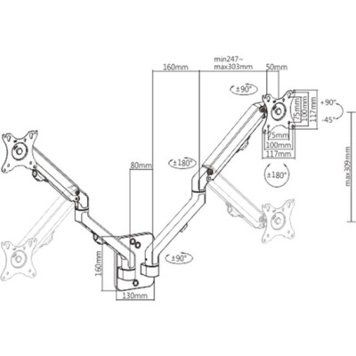 Кронштейн Gembird MA-WA2-01 Винница - изображение 2
