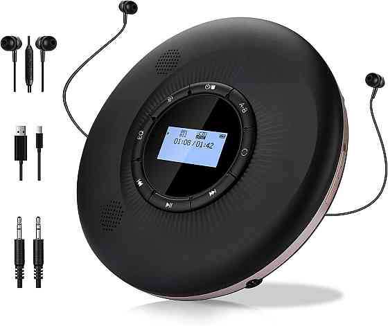 Портативний CD-програвач CCHKFEI C302 РК-дисплей з вбудованими динаміками та акумулятором Дніпро