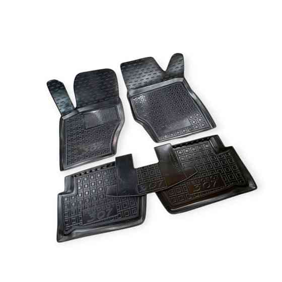 Килимки Пежо 307 2001-2008 (5 дв.) борт 2,5 см, з перемичкою салону Мукачево