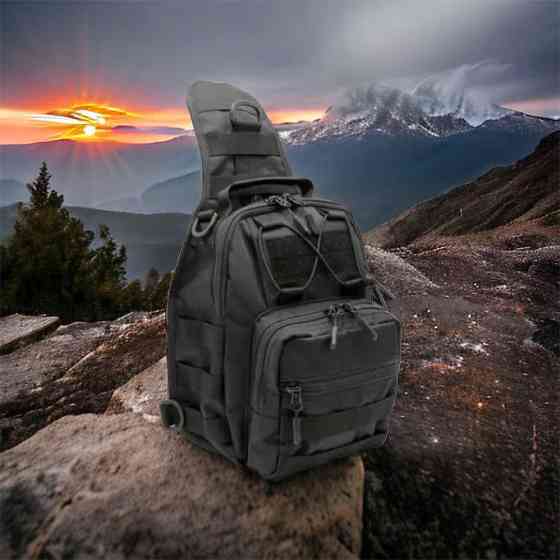 Мужская тактическая сумка барсетка через плечо, Практичная мужская сумка слинг кроссбоди YR-13 Львов