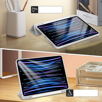 Чехол для планшета BeCover Tri Fold Hard TPU Apple iPad Pro 11 2020/2021/2022 Gray (711111) Винница - изображение 4