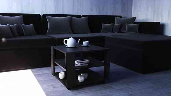 Стол журнальный Квант №4, Антрацит, 600/600/450 Львов