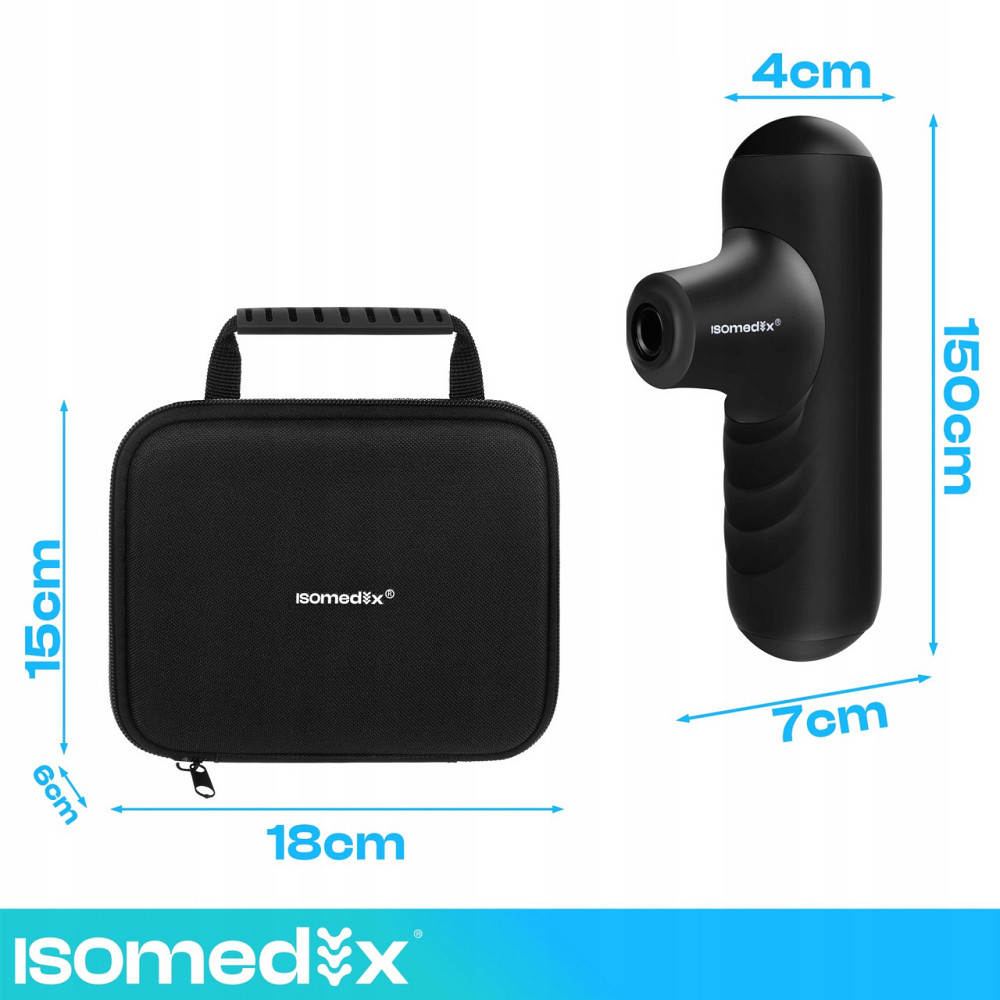 Мини массажный пистолет для тела и спины 5 режимов Isomedix (27311) Нововолынск - изображение 7