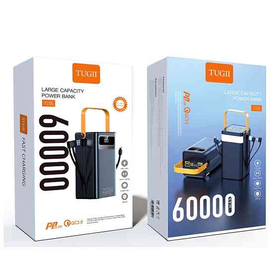 Внешний аккумулятор WUW Y106 （PD22.5W quick charge) 60000mAh Black Киев