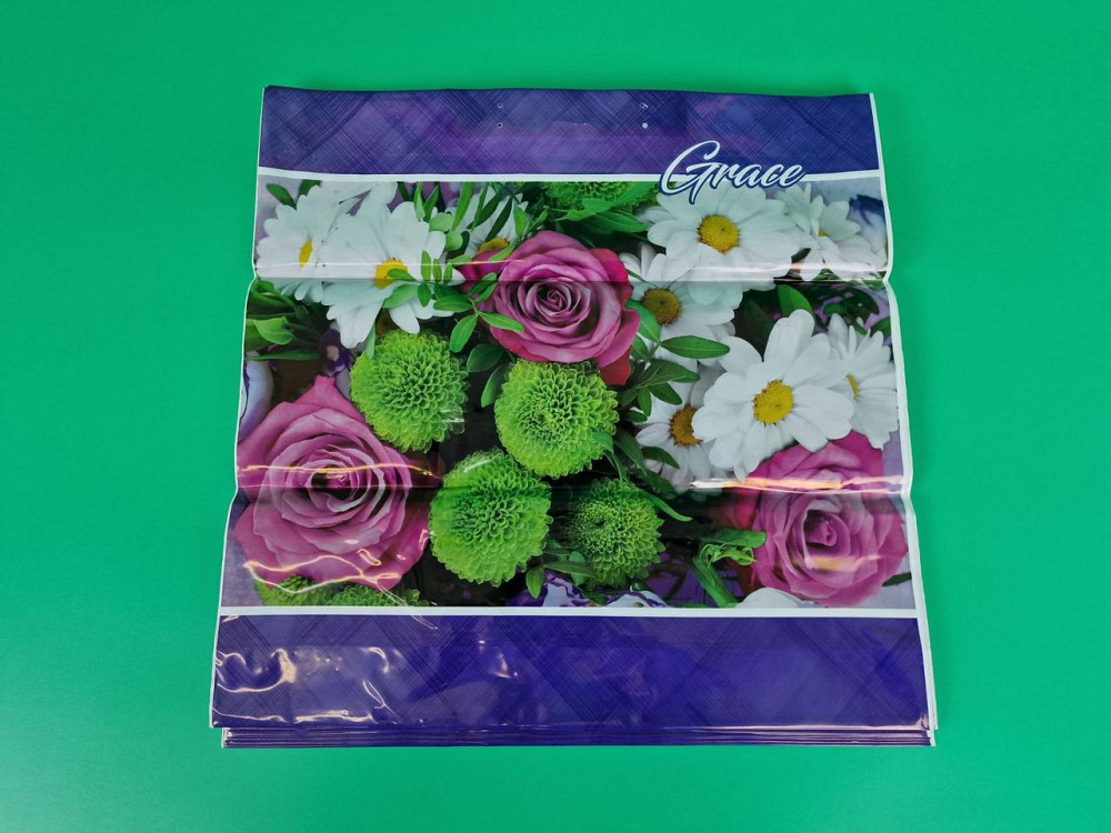 Поліетиленовий пакет (40х40) з пластиковою ручкою "Грейс" без ручки (10 шт.) Харків - фото 1