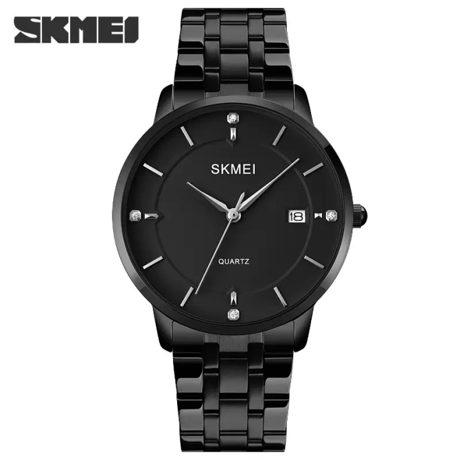 Мужские классические часы на браслете Skmei 1801S (Черные) Винница - изображение 4