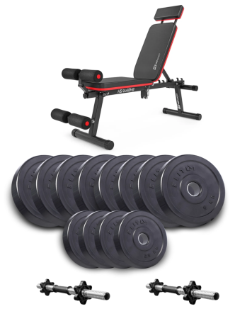 Набір Elitum Titan гантелі 2х26кг з лавою Hop-Sport HS-2040 HB Киев