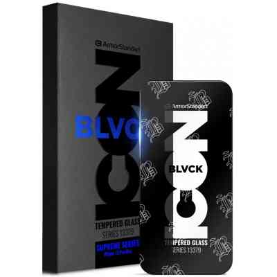 Стекло защитное Armorstandart Supreme Black Icon 3D Apple iPhone 15 Pro Max Black (ARM68224) Винница