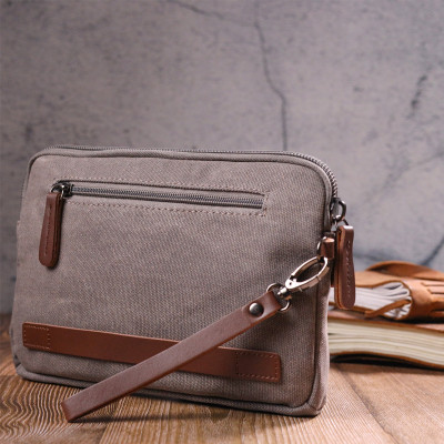 Сумка Vintage З текстилю Сіра (21259) Вінниця - фото 4