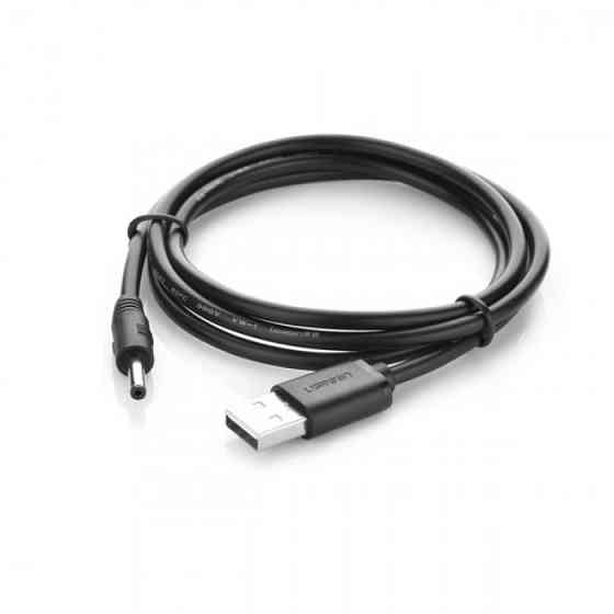 Кабель Ugreen USB 2.0 к DC 3.5x1.35mm US277(10376) (Черный, 1м) Николаев